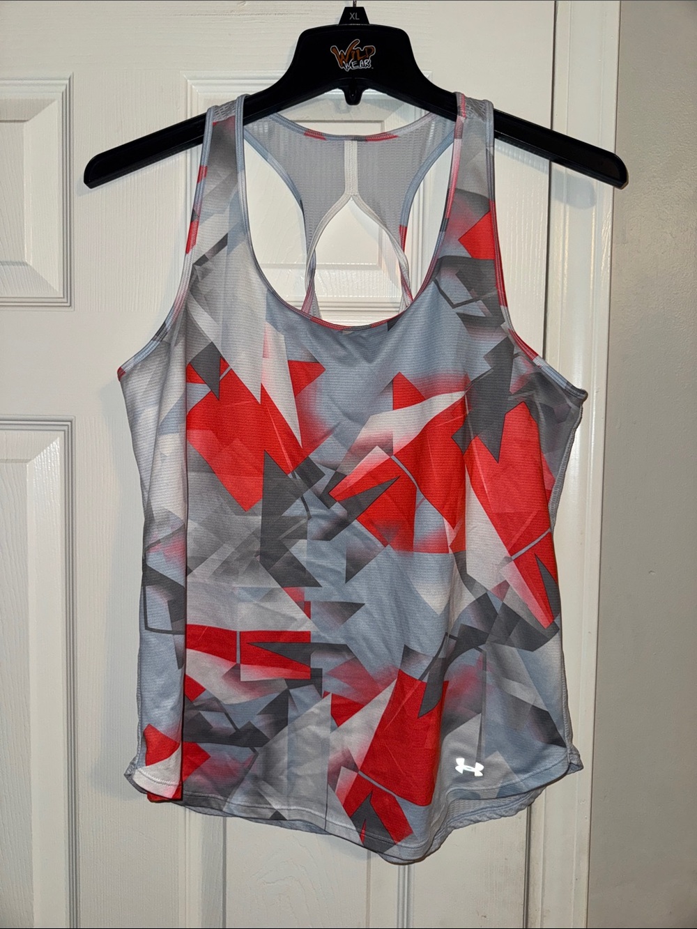 Under Armour Women’s Red and Gray Geo Racerback Tank
